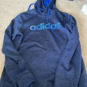 Adidas Black and Blue Climawarm sweatshirt